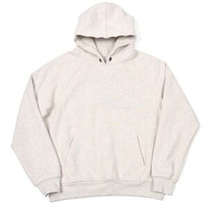 Flint and Tinder Hoodie Mens XL Beige Ten Year Sweatshirt USA Made Heavyweight